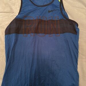 Nike Blue Mesh Men's Tank Top
